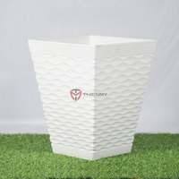 Pot de fleurs en plastique MLV de couleur unie, design classique, idéal pour les succulentes et les cactus, vente en gros