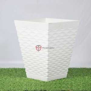 Pot de fleurs en plastique MLV de couleur unie, design classique, idéal pour les succulentes et les cactus, vente en gros - Product Image 4