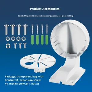 حامل كاميرا مراقبة 1258ZJ، لوحة محول بلاستيكية للتثبيت على الحائط، صندوق توصيلات مخفي للكاميرات العالمية - Product Image 2