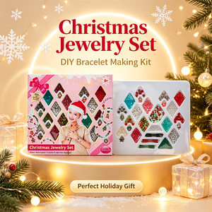 Kids Christmas DIY Beaded Jewelry Making Kit Handmade Bracelet Necklace Craft Set Creative Toy Holiday <strong>Gift</strong> <strong>for</strong> <strong>Little</strong> <strong>Girls</strong> - Product Image 5