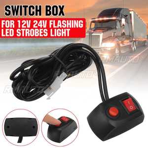 Car Truck Strobe <b>Light</b> Swithc Box <b>12V</b> 24V Work <b>Light</b> Bar On/Off <b>Switch</b> Flashing LED Lightbar Beacons Lamp <b>Switch</b> - Product Image 1