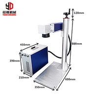 Machine de Marquage et Gravure Laser Fibres UV CO2 de Bureau 3D pour Métaux et Acier YD 20W 30W 50W Raycus Max JPT