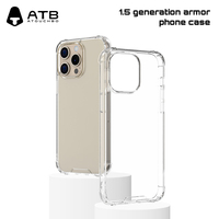 Étui de téléphone et protection d'objectif 4-en-1 Atouchbo TPU+PC étanche, antichoc, avec anneau magnétique pour 11/12/15 Promax