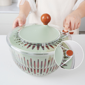 Manuelle Kunststoff-Haushalts küche Verwenden Sie Obst-und Gemüses alat werkzeuge-Salat mischer Spinner für Küchen geschirr - Product Image 5