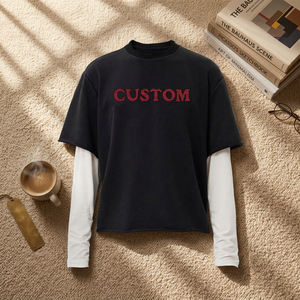 เสื้อยืดผู้ชายคุณภาพพรีเมียม ผ้าฝ้าย 100% ทรงโอเวอร์ไซส์ ระบายเหงื่อได้ดี เหมาะสำหรับกอล์ฟ เทนนิส และสวมใส่ลำลอง รับผลิตแบบ ODM OEM - Product Image 1