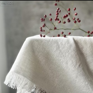 <span class=keywords><strong>Tovaglia</strong></span> in <span class=keywords><strong>Lino</strong></span> <span class=keywords><strong>Grezzo</strong></span> Lavato con Bordi Sfrangiati, Elegante <span class=keywords><strong>Tovaglia</strong></span> in <span class=keywords><strong>Lino</strong></span> Pesante - Product Image 5