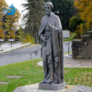 Estatua de Bronce de la Religión Católica Cristiana, Noveno Estación de la Vía Crucifija, Jesús a Tamaño Real Cae por Tercera Vez, Famosa Escultura de Jesús del 14º Estación en Latón - Product Image 4