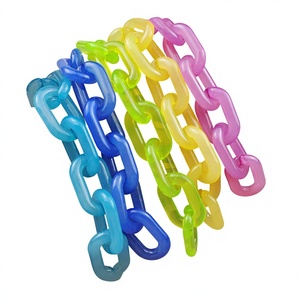 Chaîne de maillons en résine tendance, design coloré fait main, artistique, mignon, transparent, élégant, pièces artisanales, décoration de maison à la mode - Product Image 1