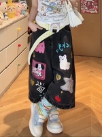 Shorts en jean pour femmes, style Shoujo, Abi Tides, Harajuku, coréen, Kpop, années 2000, denim élégant, grunge, Y2k, streetwear japonais
