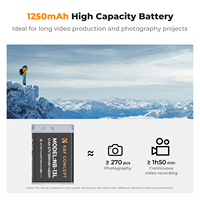 مجموعة بطاريات كاميرا رقمية K&F Concept NB-13L مع شاحن ثنائي الفتحات لكاميرات كانون EOS G7 X Mark II وG7 X