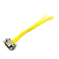 Câble Micro D-sub plaqué or de fabrication industrielle pour systèmes d'aviation et de télécommunications