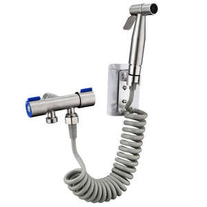 Juego de bidé de acero inoxidable 304, juego Shattaf <span class=keywords><strong>para</strong></span> baño, juego de bidé rociador de mano personalizado cepillado <span class=keywords><strong>para</strong></span> Baño - Product Image 4