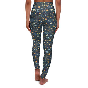 Leggings da Yoga a vita alta da notte stellata Comfort e stile per gli appassionati di Fitness - Product Image 4