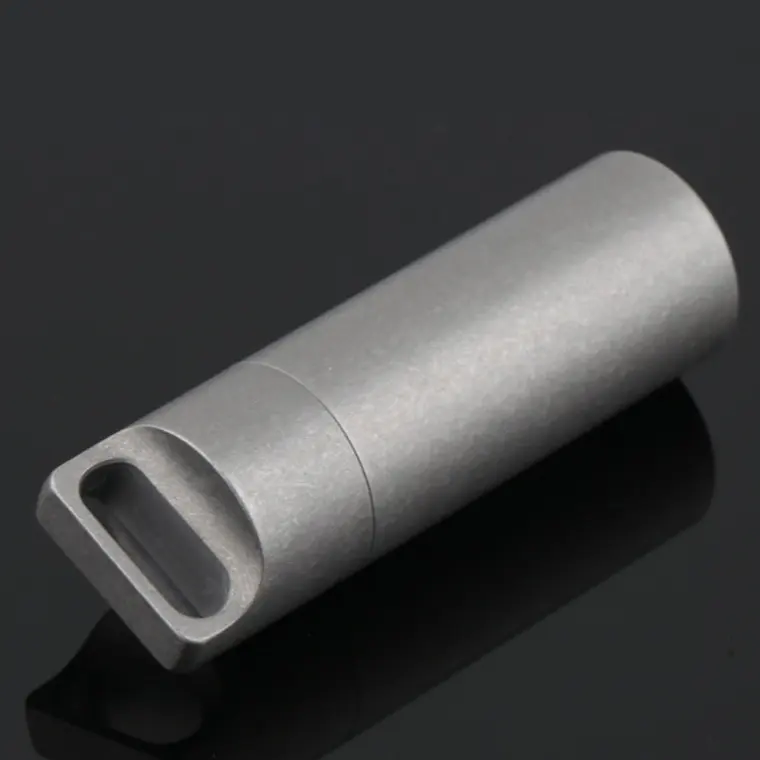 Botella de cápsula impermeable de titanio Cnc, suministro de China, mecanizado