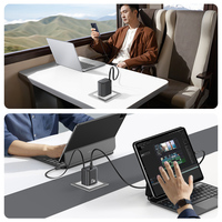 USAMS CC235 OEM Logo personnalisé Mini 20W Chargeur rapide Pd Gan avec câble rétractable Usb c Chargeur mural Usb c pour iPhone 15 Pro Max