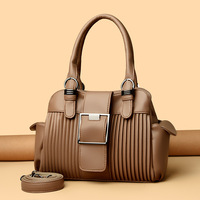 Neue Plissierte Design-Reißverschluss-PU-Tasche Faltbare Große Damen-Umhängetasche Modische Vielseitige Handtasche Stückpreis