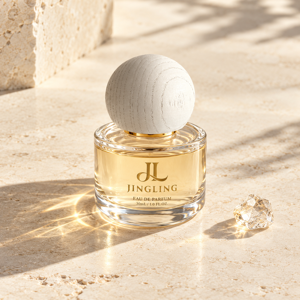 30ML Elegant Empty Glass Perfume Bottle Round Bottle with Textured ...