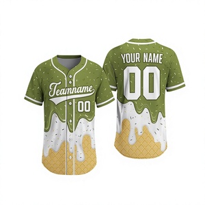 Maillot de baseball personnalisé en coton pour femme, motif Ice for Drip, pour l'esprit d'équipe, respirant, idéal pour les jours de match, vente en gros - Product Image 4