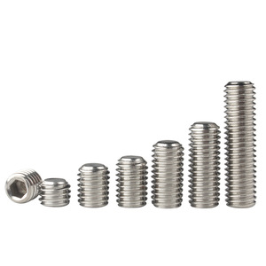 Tornillos de Fijación de Extremo Plano de Acero Inoxidable 304 Guwanji, M3 M4 M5 M6, Cabeza Hexagonal, Sin Cabeza, DIN916, Métricos, Grado A - Product Image 4