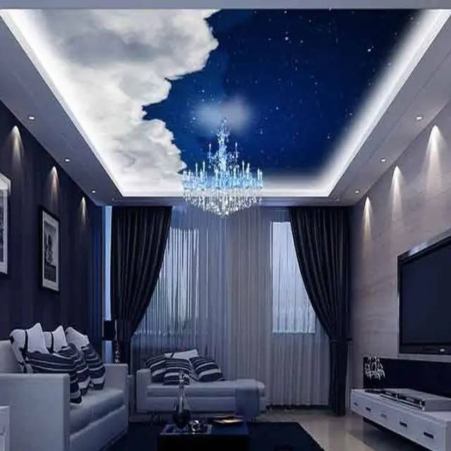 Декоративные материалы Guangzhou из ПВХ, дизайнерская подвесная потолочная панель для спальни