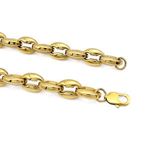 قلادة لعيد الحب على شكل حبوب القهوة الكلاسيكية قلادات مجوهرات عصرية على شكل حبوب القهوة قلادة من الفولاذ المقاوم للصدأ 2024 - Product Image 2