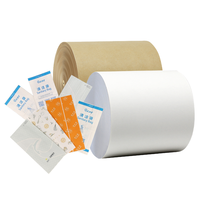 Sac en papier thermoscellable sans plastique, imperméable, biodégradable, écologique, en kraft, rouleau d'emballage personnalisé de qualité alimentaire