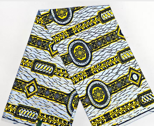 Tissus de cire dorée bio Coton africain Batik Entoilage pour chemises garçons Jupes en <span class=keywords><strong>pagne</strong></span> tissé Robes de style uni Jouets - Product Image 6