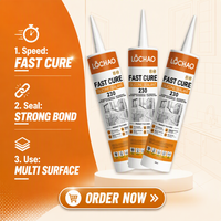 Scellant silicone acétique à séchage rapide, haute qualité, pour la construction, scellant silicone acétique à séchage rapide, résistant