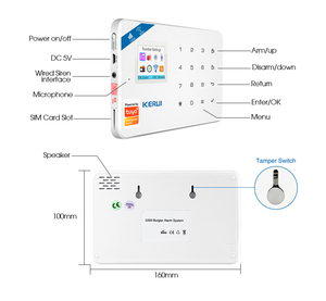 Sistema di <span class=keywords><strong>Allarme</strong></span> Domestico KERUI W181 WIFI e GSM, Kit di Sicurezza con Controllo <span class=keywords><strong>Smart</strong></span> Tuya, Rilevatore di Movimento PIR e Sensore per Porte - Product Image 4