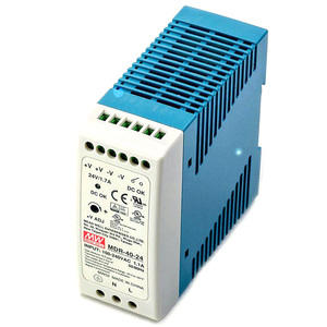 MEAN WELL MDR-40-24 <strong>DIN</strong> <strong>Rail</strong> Power Supply, 88% Efficiency, 24V 1.7A Output, Overload Protection, Industrial Automation &amp; Control - Product Image 2