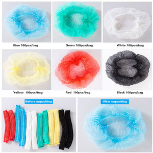 Gorro desechable antipolvo de 21 pulgadas, gorro quirúrgico médico no tejido, gorro cosmético, red para el cabello, protector de cabeza - Product Image 6
