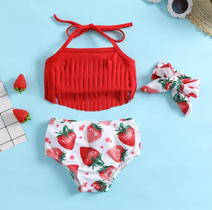 Vente flash : maillots de bain pour filles, mignons, grande taille, personnalisables, imprimés floraux, en spandex/polyester, couleur personnalisée - Product Image 3