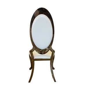 <span class=keywords><strong>Chaise</strong></span> de mariage <span class=keywords><strong>louis</strong></span> en acier inoxydable, mobilier d'hôtel OEM ODM de luxe pour événement - Product Image 3