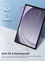 Protection d'écran anti-lumière bleue 2.5D pour Samsung Galaxy Tab S11 S10 S9 FE Plus A11 Film en verre trempé violet Protection des yeux