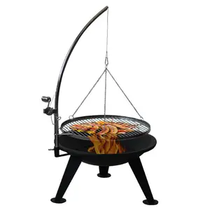 Outdoor Metal Wood Burning Portable Camping Gas Fire Pit Metal Steel Garden Outdoor Patio Garden Fire Bowl Pit