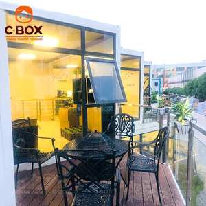 Cbox Upgrade Luxe Préfabriqué Flat Pack Bureau 2 étages Mur rideau en verre Restaurant Hôtel Villa Resort Maison modulaire en conteneur - Product Image 1