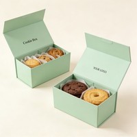 Boîte en carton rigide personnalisée pour biscuits, snacks, noix, bonbons, chocolat et pain – Vente en gros