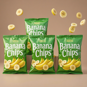 Sachets D'Emballage Alimentaire Personnalisés pour Snacks – Sachets Coussins Vides en Plastique, Aluminium, Mylar pour Chips de Pommes de Terre et Bananes - Product Image 4