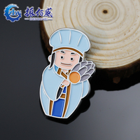 Épingles de revers en émail métallique avec portrait de dessin animé mignon, plaquées sur mesure, sans minimum de commande, couleurs et formes personnalisées, logo personnalisé