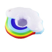 Wholesale Red Inflatable Plastic Pool Floating Cup Holder Chair