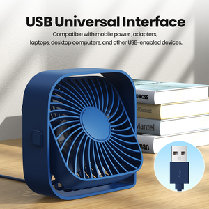 พัดลมตั้งโต๊ะ K50 2025 ดีไซน์ใหม่ พัดลมมินิแบบ USB ปรับแต่งได้ เสียงเบา ลมแรง ใช้ในบ้าน/สำนักงาน - Product Image 6