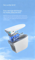 WC intelligent avec siège chauffant, conception sans réservoir et télécommande pour salle de bain moderne allemande, bidet intelligent