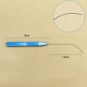 Herramienta para párpados de acero inoxidable, 8cm, con punta curva para dar forma, instrumentos para cirugía de doble párpado, uso médico oftálmico - Product Image 1