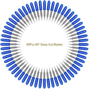 Lames de Rechange pour <span class=keywords><strong>Cricut</strong></span> Air 2/Maker 3. Lame Standard à Pointe Fine de 45 Degrés pour la Plupart des Découpes de Vinyle et Tissus - Product Image 1