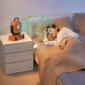 Nouveauté 2025 : Ventilateur de <span class=keywords><strong>camping</strong></span> portable à écran tactile avec lanterne LED, ventilateur USB rechargeable 10000 mAh, ventilateur silencieux avec crochet de suspension - Product Image 4