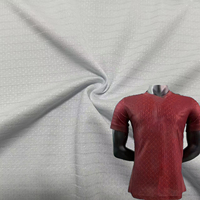 Tissu Jacquard en Polyester Blanc 100% 160cm 160gsm pour Maillot de Football Respirant, Vêtements de Sport et T-Shirt