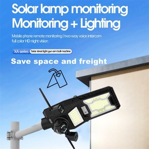 Eseecloud Foldable 3Lens Solar Street <b>Light</b> with Camera Outdoor IP PTZ CCTV 4G Solar WiFi <b>Wireless</b> Security Surveillance Cameras - Product Image 5