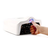 Lampe à ongles UV LED 128W 365nm 405nm à double lumière avec batterie rechargeable 5200mAh pour vernis gel