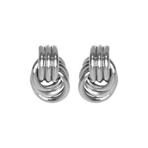 Fashion Trendy Hoop Earrings 316L Stainless Steel PVD Gold Plating Sustainable Resistant Jewelry <b>Gift</b> - Product Image 1
