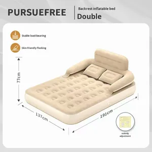 Colchón Inflable Extra Grande Tamaño Queen con Almohada Integrada, Plegable, Multifuncional, para Dormitorio, Suelo, Camping al Aire Libre - Product Image 6